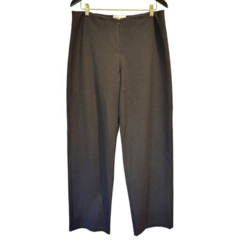 Equestrian Designs | Straight Leg High Waist Rise Pants Gray